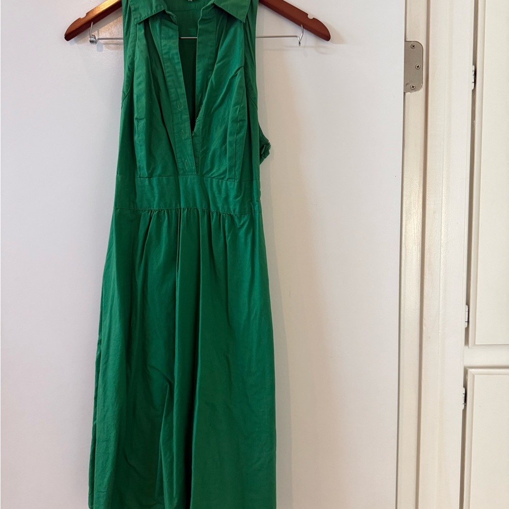 Maeve Vibrant Green sleeveless Dress